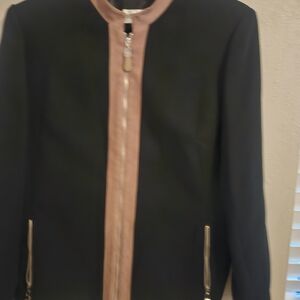 Studio I Black Jacket with Pink Trim